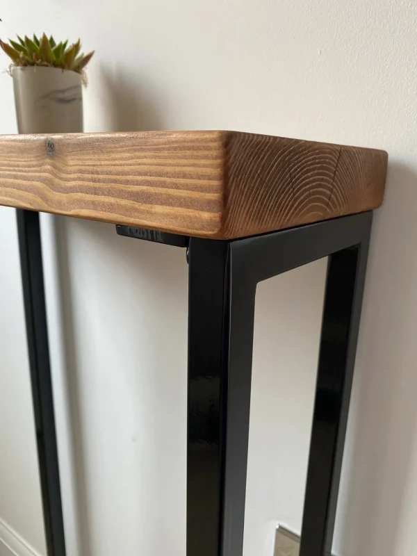 Console Table With Industrial 25mm Steel Box Legs | 70-160cm | Multiple size and colour combinations - Image 8