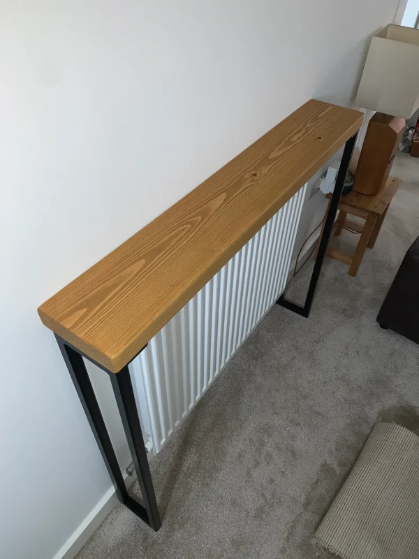Console Table With Industrial 25mm Steel Box Legs | 70-160cm | Multiple size and colour combinations - Image 7