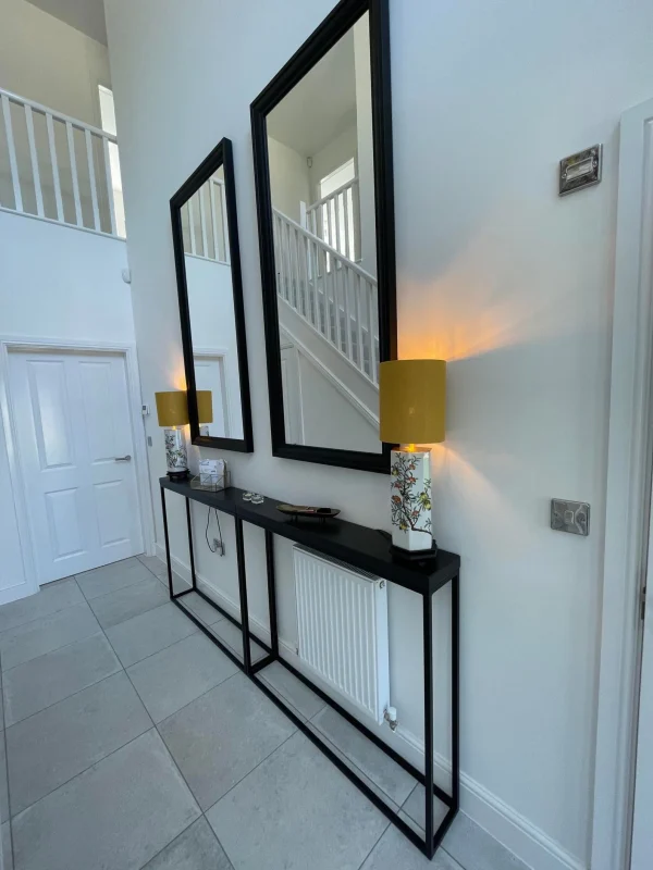Black Console Table With Handmade Steel Frame - Multiple colours available - Image 7