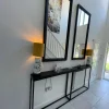 Black Console Table With Handmade Steel Frame - Multiple colours available