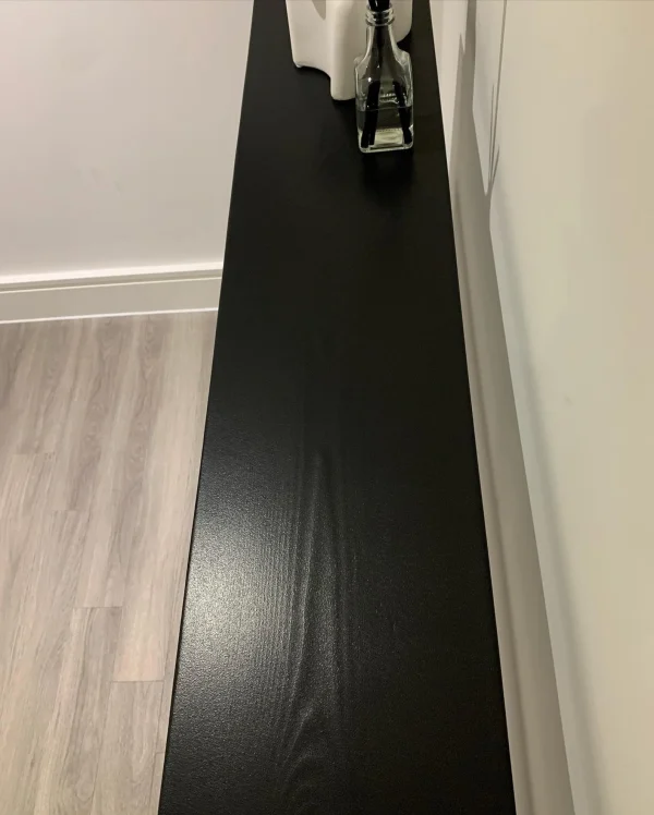 All Black Double Shelf Console Table Handmade Black Steel Frame. 2 Tier Side Unit | Multiple colour and size options available - Image 6