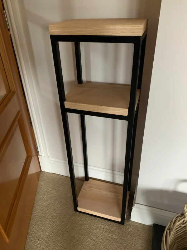 Solid Ash Log Storage Kindling Rack for Log Burner With Handmade Steel Box section frame | CUSTOM SIZES - Image 2