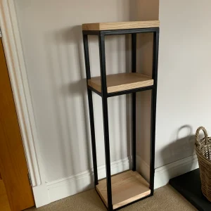 Solid Ash Log Storage Kindling Rack for Log Burner With Handmade Steel Box section frame | CUSTOM SIZES