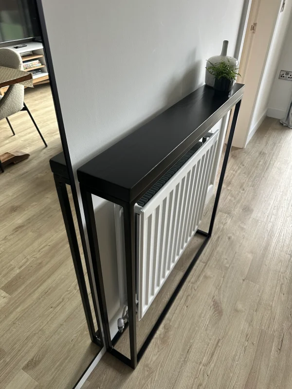 Black Console Table With Handmade Steel Frame - Multiple colours available - Image 2