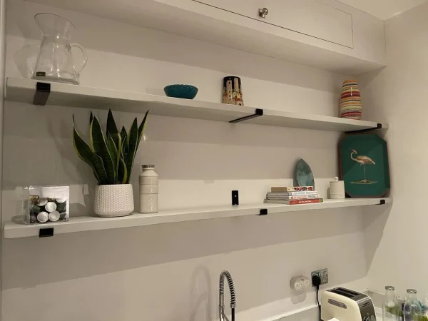 Grey Handmade Shelf l Grey Shelving l Custom Sizes 30cm - 180cm - Image 4