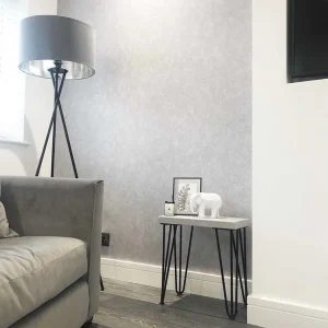 Solid Wood Side Table With 40cm Steel Hairpin Legs I Various colours available