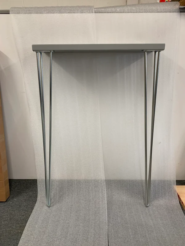 Grey Console Table With Silver Hairpin Legs l Multiple colour options Available - Image 4