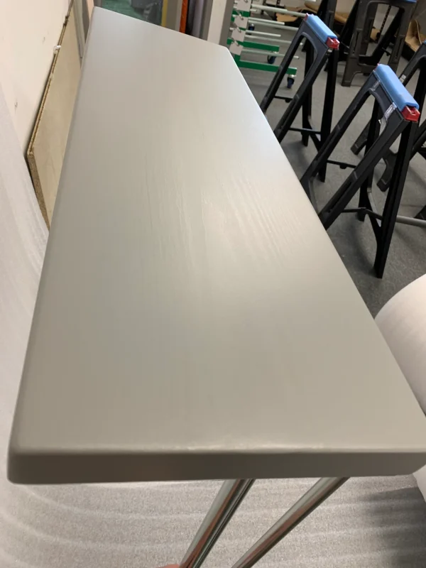 Grey Console Table With Silver Hairpin Legs l Multiple colour options Available - Image 5