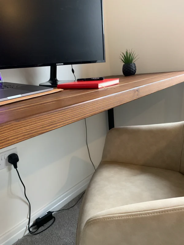 Office Desk With Black Industrial legs | Custom sizes and colours l 60cm - 180cm - Image 5