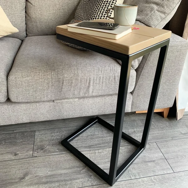 Sofa Table Drinks Holder | Slide Under Side Table - Customisable Height - Image 3