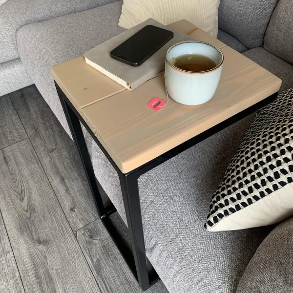 Sofa Table Drinks Holder | Slide Under Side Table - Customisable Height - Image 5