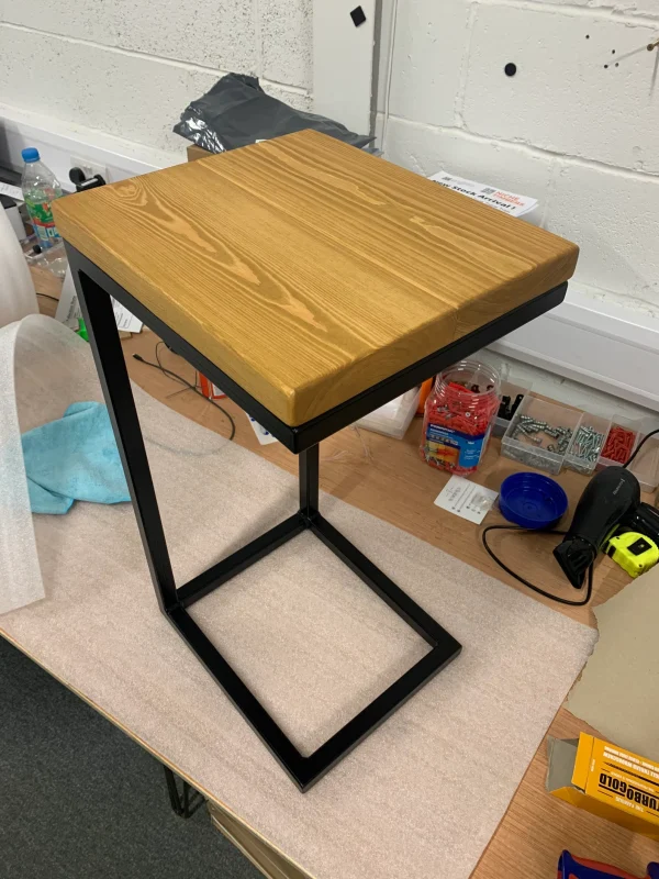 Sofa Table Drinks Holder | Slide Under Side Table - Customisable Height - Image 8