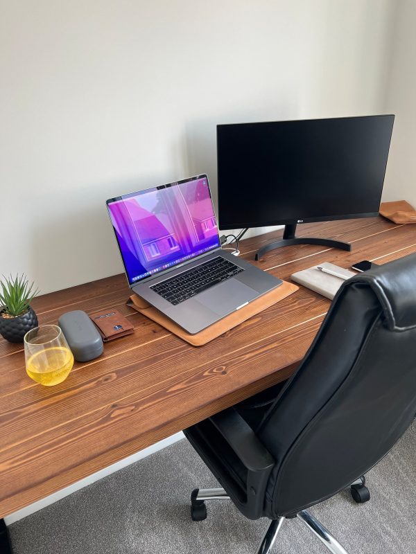 Office Desk With Black Industrial legs | Custom sizes and colours l 60cm - 180cm - Image 2