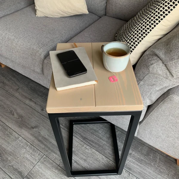 Sofa Table Drinks Holder | Slide Under Side Table - Customisable Height - Image 2